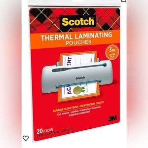 Scotch Matte Thermal Laminating Pouches, Ultra Clear with Matte Finish, Letter